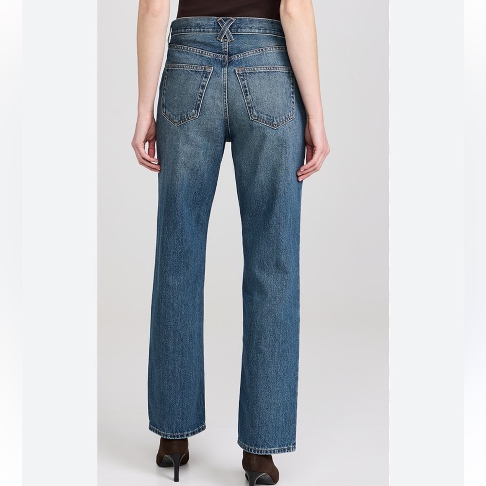 ALEX MILL Bev Jeans Mid Rise Relaxed Straight Vintage Light Indigo Wash 32/30 - Picture 14 of 16